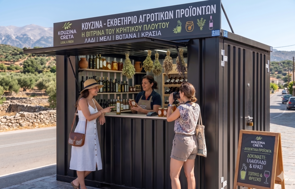 προσαρμοσμένα κοντεινερ κιόσκια για όλες τις χρήσεις στα Χανιά και τη Κρήτη.